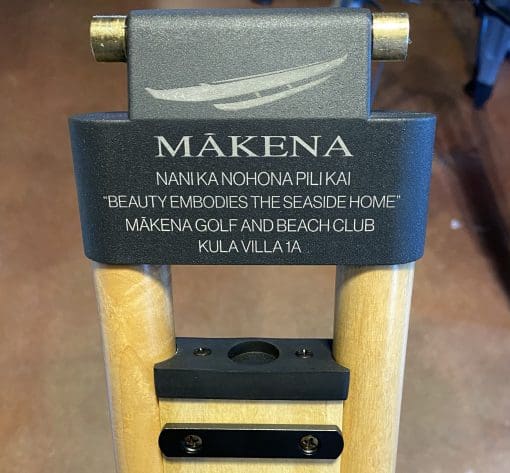 makena plate Engraving